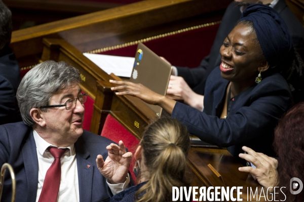 Séance de questions au gouvernement à l Assemblée Nationale.