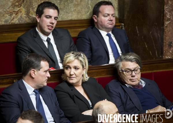 Séance de questions au gouvernement à l Assemblée Nationale.