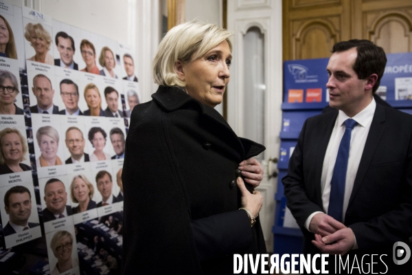 Conférence de presse de Marine LE PEN et Nicolas BAY.