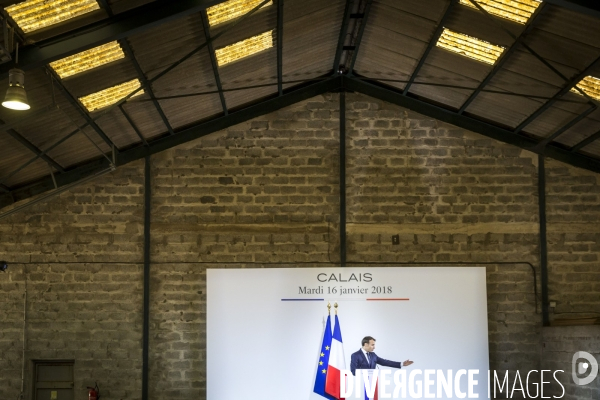 Emmanuel Macron à Calais