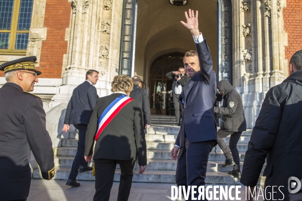 Emmanuel Macron à Calais