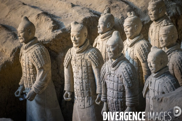 L armée de terre cuite dans le mausolée de l empereur Qin à Xi an en Chine