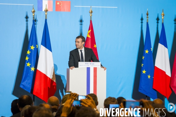 Emmanuel Macron en Chine
