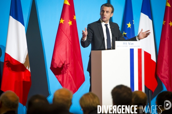 Emmanuel Macron en Chine