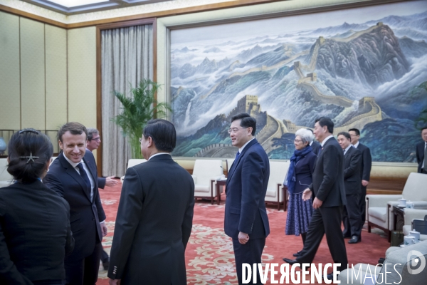 Emmanuel Macron en Chine