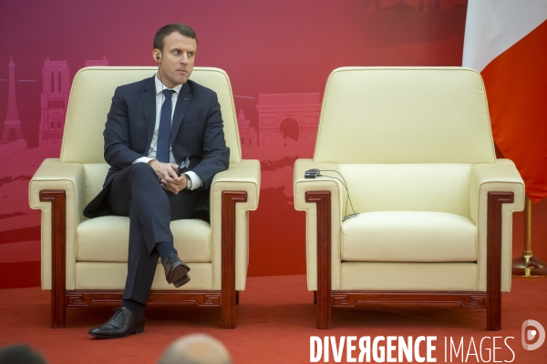 Emmanuel Macron en Chine