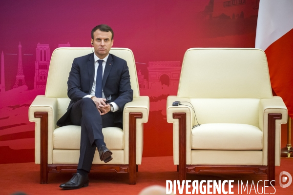 Emmanuel Macron en Chine