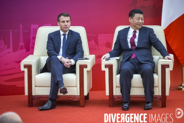 Emmanuel Macron en Chine