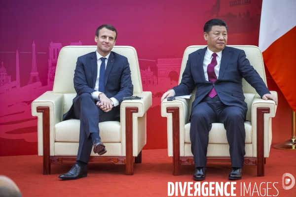 Emmanuel Macron en Chine