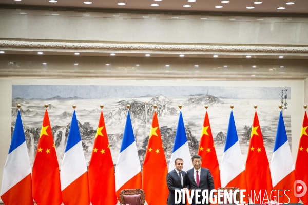 Emmanuel Macron en Chine