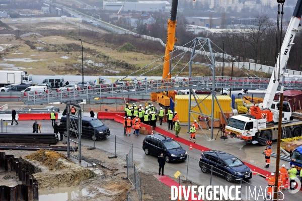 Edouard Philippe en visite sur le chantier du métro du Grand Paris