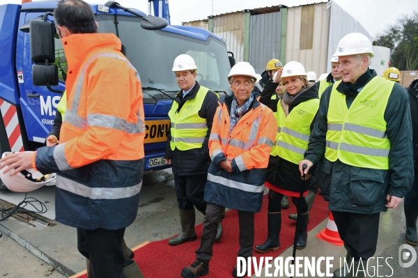 Edouard Philippe en visite sur le chantier du métro du Grand Paris