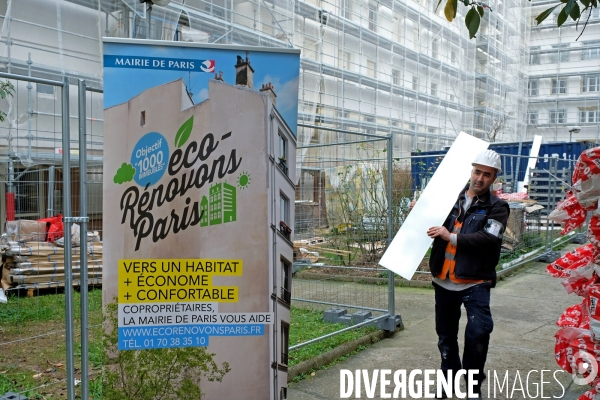 Renovation thermique de logements prives dans le cadre du Plan climat air energie de la Ville de Paris