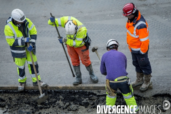 Visite du chantier de la ligne 15 sud du Grand Paris Express.