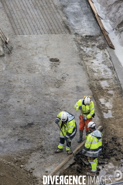 Visite du chantier de la ligne 15 sud du Grand Paris Express.