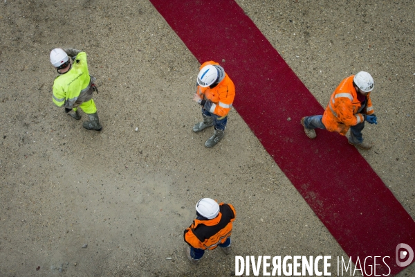 Visite du chantier de la ligne 15 sud du Grand Paris Express.