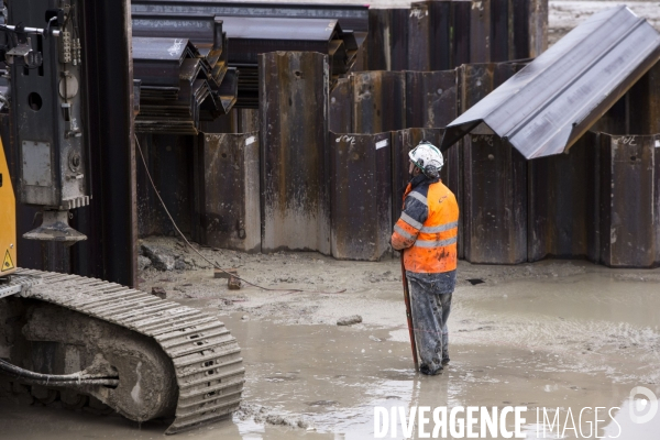 Visite du chantier de la ligne 15 sud du Grand Paris Express.