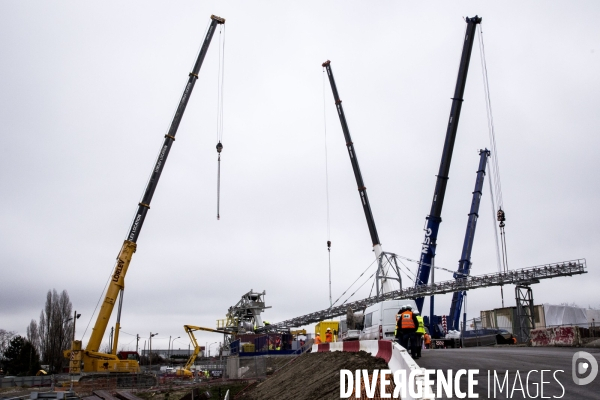 Visite du chantier de la ligne 15 sud du Grand Paris Express.