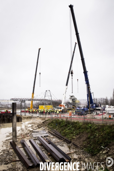 Visite du chantier de la ligne 15 sud du Grand Paris Express.