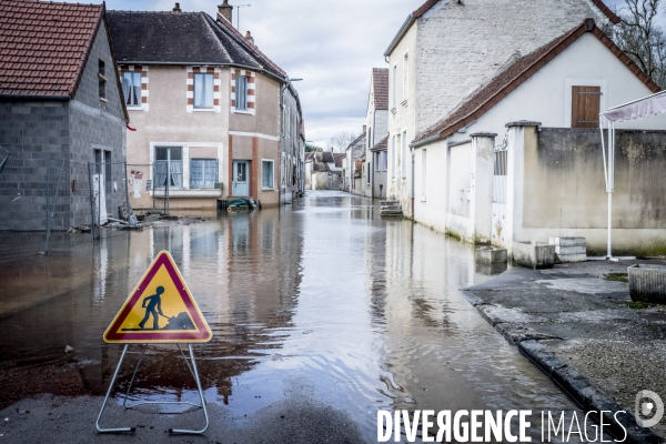 Inondations dans l Yonne, 24.01.2018
