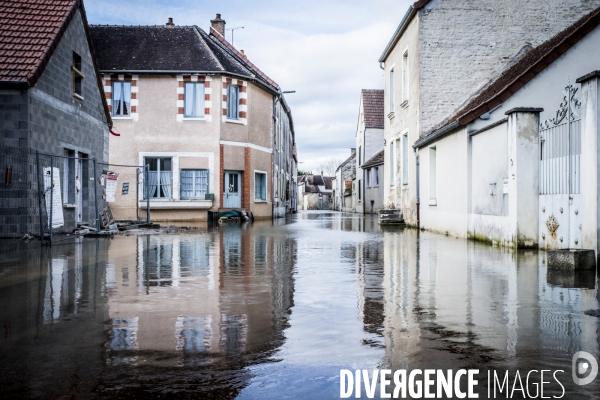 Inondations dans l Yonne, 24.01.2018