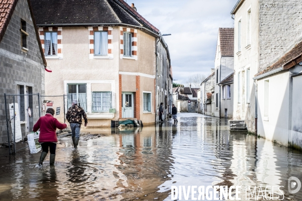 Inondations dans l Yonne, 24.01.2018