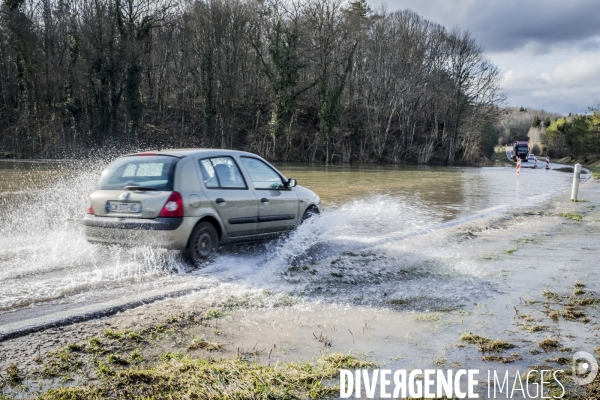 Inondations dans l Yonne, 24.01.2018