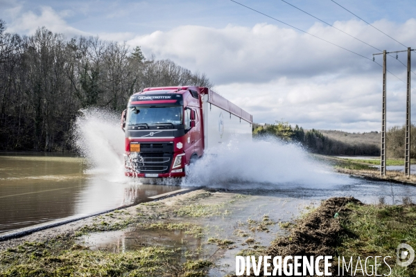 Inondations dans l Yonne, 24.01.2018