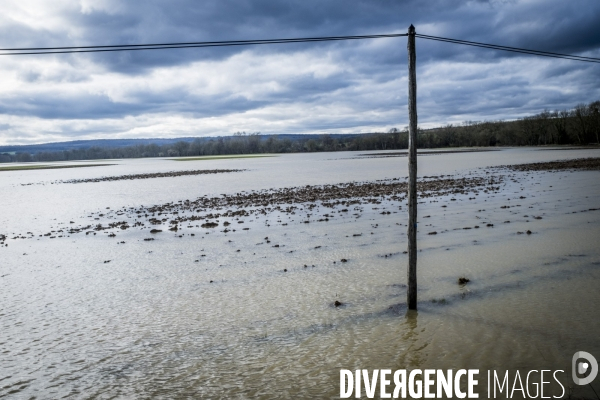 Inondations dans l Yonne, 24.01.2018