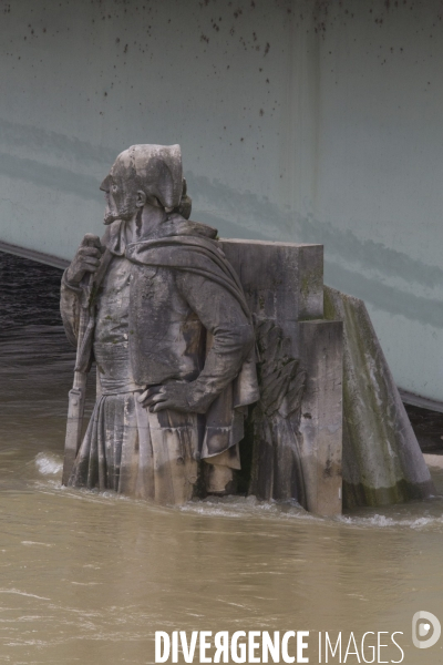 Le zouave :vigie des crues de paris