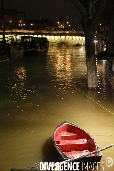 Crue de la Seine à Paris , hiver 2018