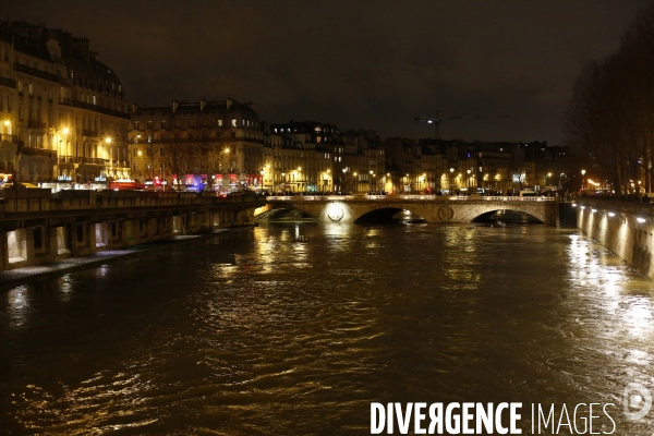 Crue de la Seine à Paris , hiver 2018