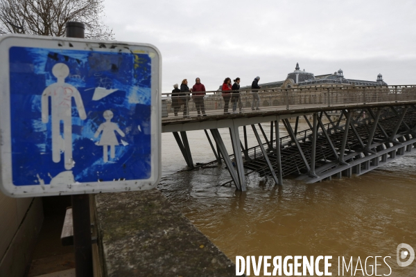 Crue de la Seine à Paris , hiver 2018