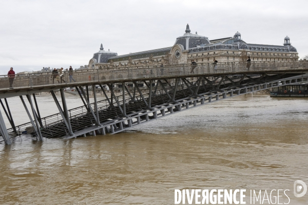 Crue de la Seine à Paris , hiver 2018