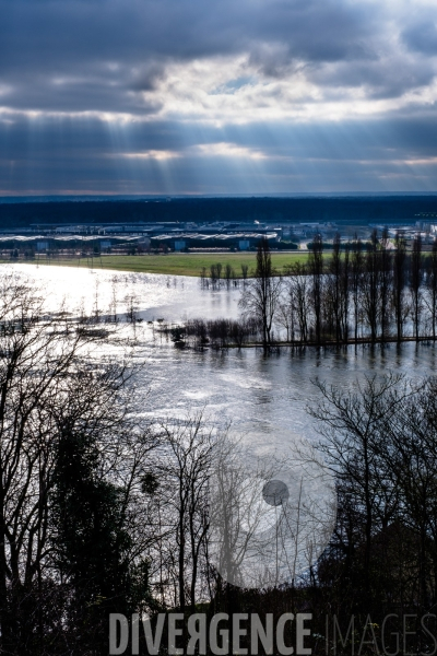 Inondation / Station d épuration / Achères