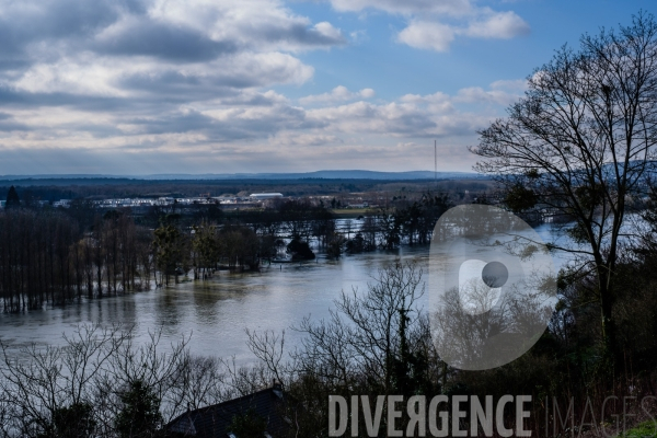 Inondation / Station d épuration / Achères