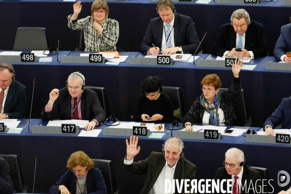 Votes au Parlement européen de Strasbourg