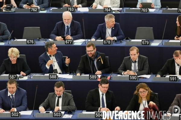 Votes au Parlement européen de Strasbourg