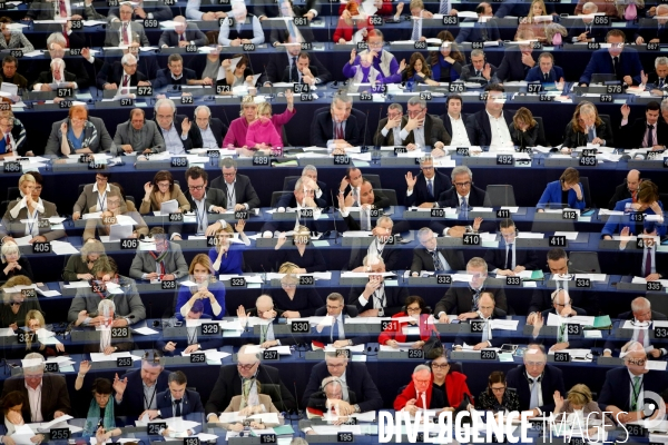 Votes au Parlement européen de Strasbourg