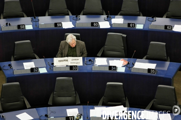 Votes au Parlement européen de Strasbourg