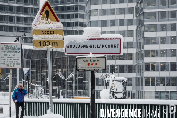 Neige a Boulogne Billancourt