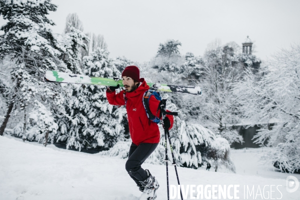 Chutes de neige et ski à Paris