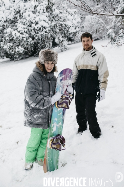 Chutes de neige et ski à Paris