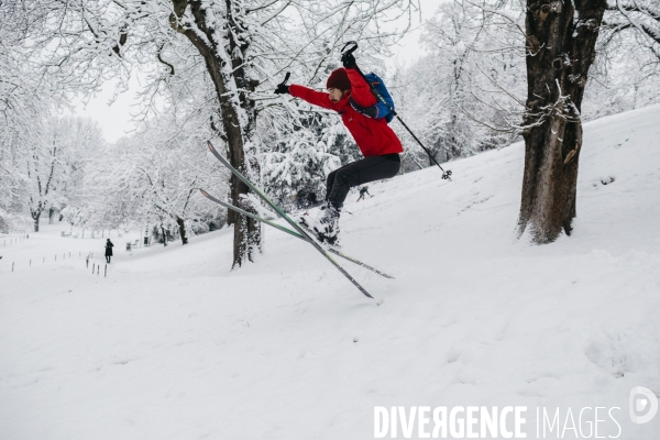 Chutes de neige et ski à Paris