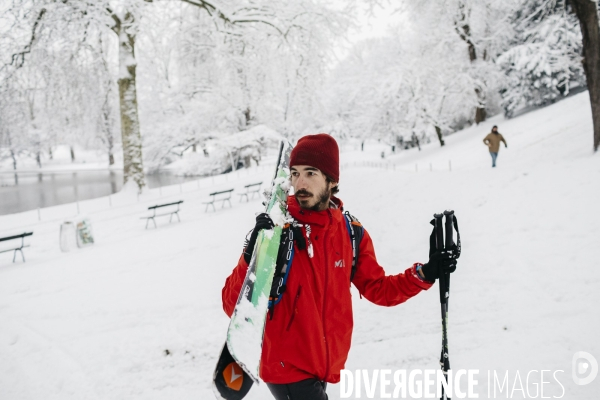 Chutes de neige et ski à Paris