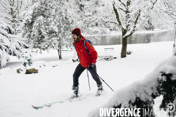 Chutes de neige et ski à Paris