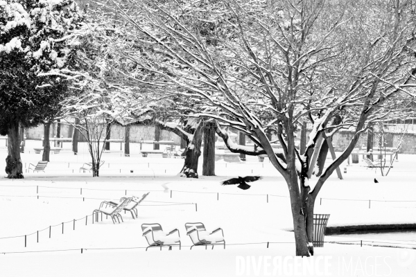 Neige et inondations à Paris