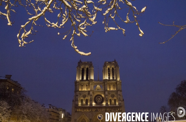 Paris sous la neige fevrier 2018