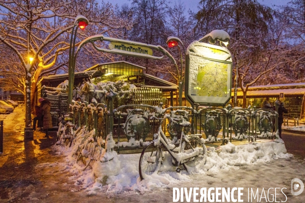 Paris sous la neige fevrier 2018