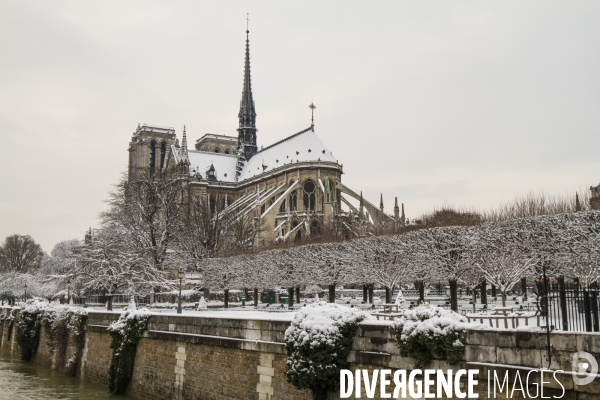 Paris sous la neige fevrier 2018